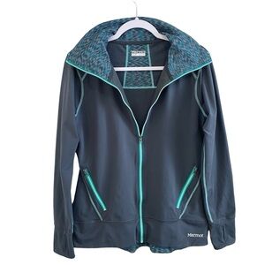 Marmot - Gray/Teal Green Accents - Yoga Jacket - L VIETNAM